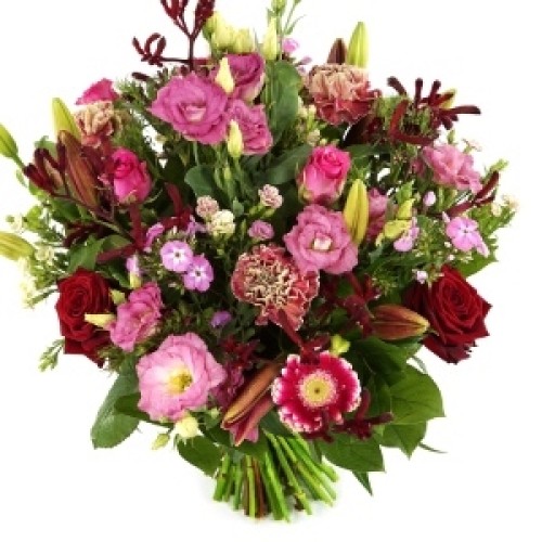 Bouquet Romance red and pink shades (Bouquet romance pink - red tones)